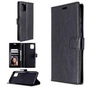 Hoesje geschikt voor Oppo A52 / A72 / A92 hoesje book case zwart