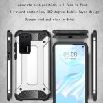 Hoesje geschikt voor Huawei P40 Armor Hybrid Hoesje - Zwart