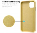 Hoesje geschikt voor iPhone 11 Hoesje - Siliconen Backcover - Geel