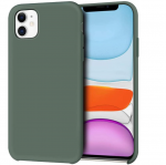 Hoesje geschikt voor iPhone 11 Hoesje - Siliconen Backcover - Pine Green
