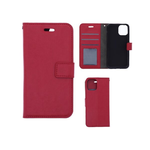 Hoesje geschikt voor iPhone 11 Pro - Bookcase Rood - portemonnee hoesje