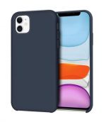 Hoesje geschikt voor iPhone 11  Pro Hoesje - Siliconen Backcover - Donker blauw