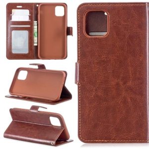 Hoesje geschikt voor iPhone 11 Pro Max - Bookcase Bruin - portemonnee hoesje