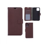 Hoesje geschikt voor iPhone 12 Pro - Bookcase Bruin- portemonnee hoesje