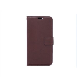 Hoesje geschikt voor iPhone 12 Pro - Bookcase Bruin- portemonnee hoesje