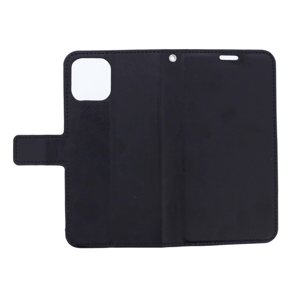 Hoesje geschikt voor iPhone 12 Pro - Bookcase Zwart - portemonnee hoesje