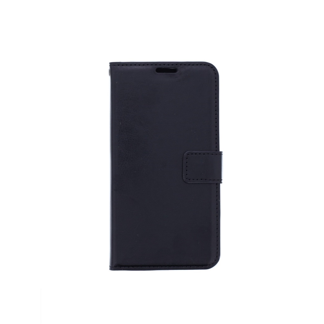 Hoesje geschikt voor iPhone 12 Pro - Bookcase Zwart - portemonnee hoesje