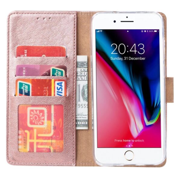 Hoesje geschikt voor iPhone 7/8 SE (2020) - Bookcase Rose Goud - portemonnee hoesje