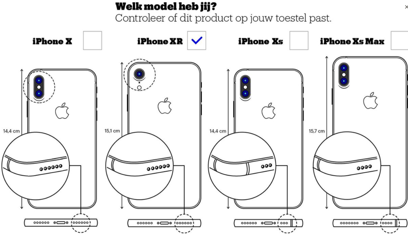 Hoesje geschikt voor iPhone XR Rugged Transparante TPU Back Cover Hoesje