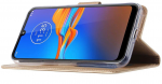Hoesje geschikt voor Motorola E6 Plus / E6S - Bookcase Goud - portemonnee hoesje