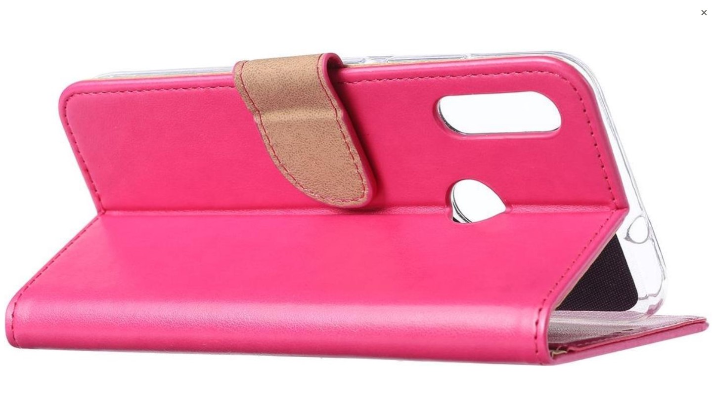 Hoesje geschikt voor Motorola E6 Plus / E6S - Bookcase Roze - portemonnee hoesje