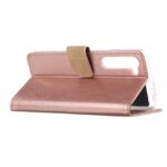Hoesje geschikt voor Motorola Edge - Bookcase Rose Goud - portemonnee hoesje