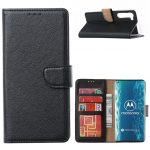Hoesje geschikt voor Motorola Edge - Bookcase Zwart - portemonnee hoesje