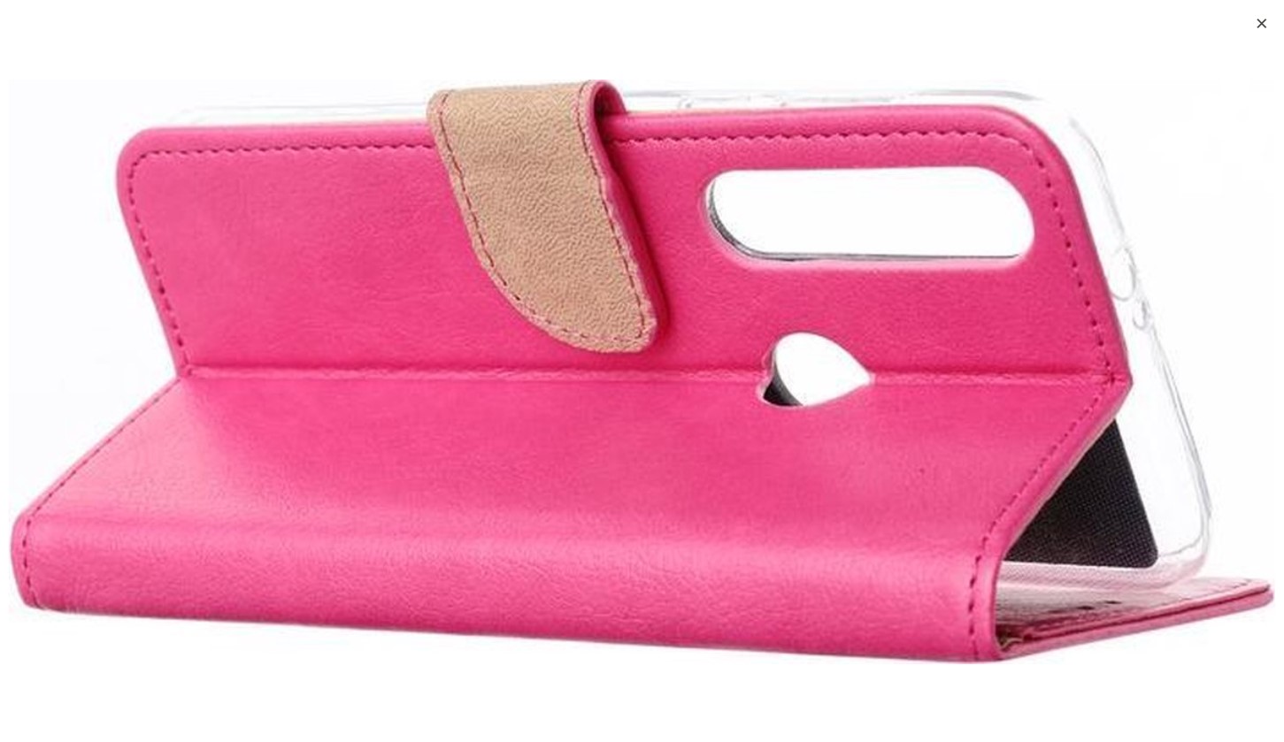 Hoesje geschikt voor Motorola G8 Power - Bookcase Roze - portemonnee hoesje