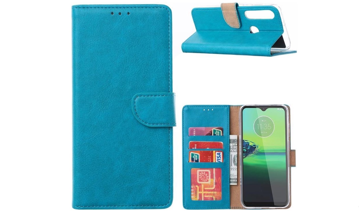 Hoesje geschikt voor Motorola G8 Power - Bookcase Turquoise - portemonnee hoesje