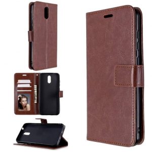 Hoesje geschikt voor Nokia 2.4 - Bookcase Bruin - portemonnee hoesje
