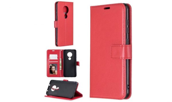 Hoesje geschikt voor Nokia 3.4 - Bookcase Rood - portemonnee hoesje