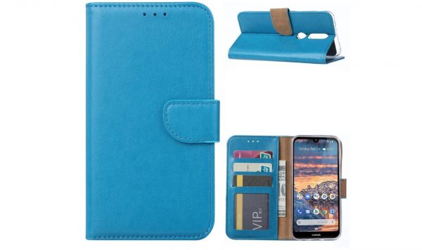 Hoesje geschikt voor Nokia 4.2 - Bookcase Turquoise - portemonnee hoesje