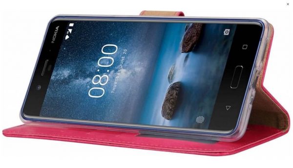 Hoesje geschikt voor Nokia 6.1 (2018) - Bookcase Roze - portemonnee hoesje