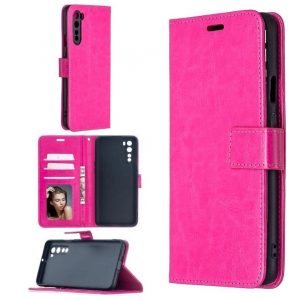 Hoesje geschikt voor OnePlus Nord - Bookcase Roze - portemonnee hoesje
