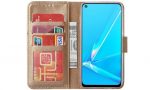 Hoesje geschikt voor Oppo A52 / A72 / A92 hoesje book case Goud