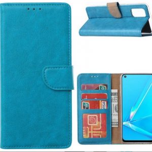 Hoesje geschikt voor Oppo A52 / A72 / A92 hoesje book case Turquoise