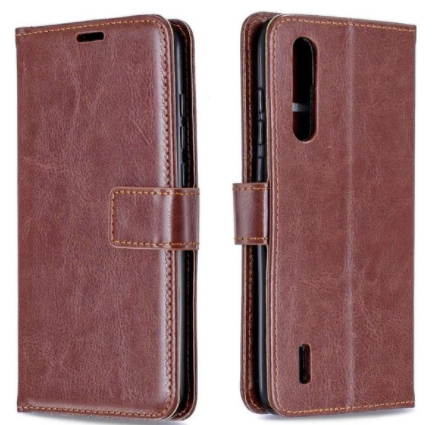 Hoesje geschikt voor Samsung Galaxy A01 hoesje book case bruin