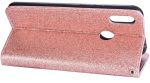 Hoesje geschikt voor Samsung Galaxy A10s Glitter Bookcase hoesje portemonnee met rits - Rose Goud