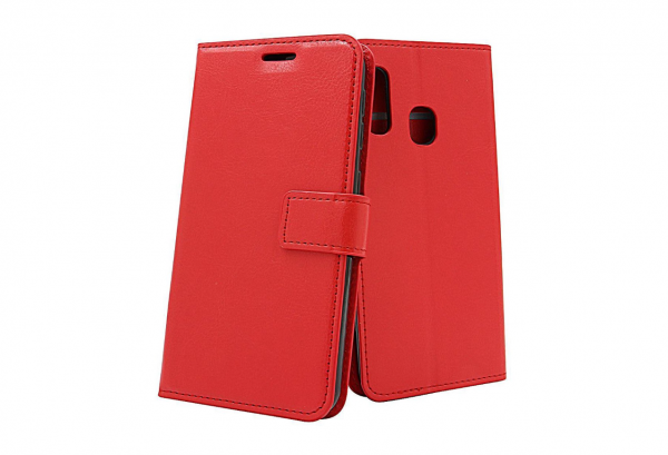 Hoesje geschikt voor Samsung Galaxy A20E - Bookcase Rood - portemonnee hoesje
