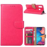 Hoesje geschikt voor Samsung Galaxy A20E - Bookcase Roze - portemonnee hoesje