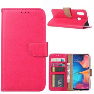 Hoesje geschikt voor Samsung Galaxy A20E - Bookcase Roze - portemonnee hoesje