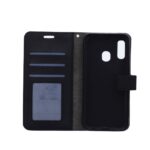 Hoesje geschikt voor Samsung Galaxy A20E - Bookcase Zwart - portemonnee hoesje