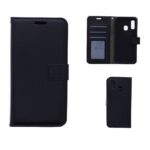 Hoesje geschikt voor Samsung Galaxy A20E - Bookcase Zwart - portemonnee hoesje