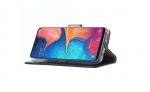 Hoesje geschikt voor Samsung Galaxy A20E - Bookcase Zwart- portemonnee hoesje