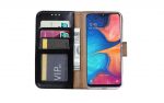 Hoesje geschikt voor Samsung Galaxy A20E - Bookcase Zwart- portemonnee hoesje