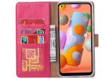 Hoesje geschikt voor Samsung Galaxy A21S - Bookcase Roze - portemonnee hoesje