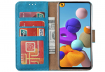 Hoesje geschikt voor Samsung Galaxy A21S - Bookcase Turquoise - portemonnee hoesje