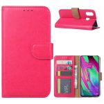 Hoesje geschikt voor Samsung Galaxy A40 - Bookcase Roze - portemonee hoesje