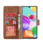 Hoesje geschikt voor Samsung Galaxy A41 - Bookcase Bruin- portemonnee hoesje