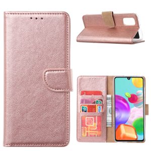 Hoesje geschikt voor Samsung Galaxy A41 - Bookcase Rose Goud - portemonnee hoesje