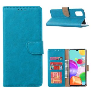 Hoesje geschikt voor Samsung Galaxy A41 - Bookcase Turquoise - portemonnee hoesje