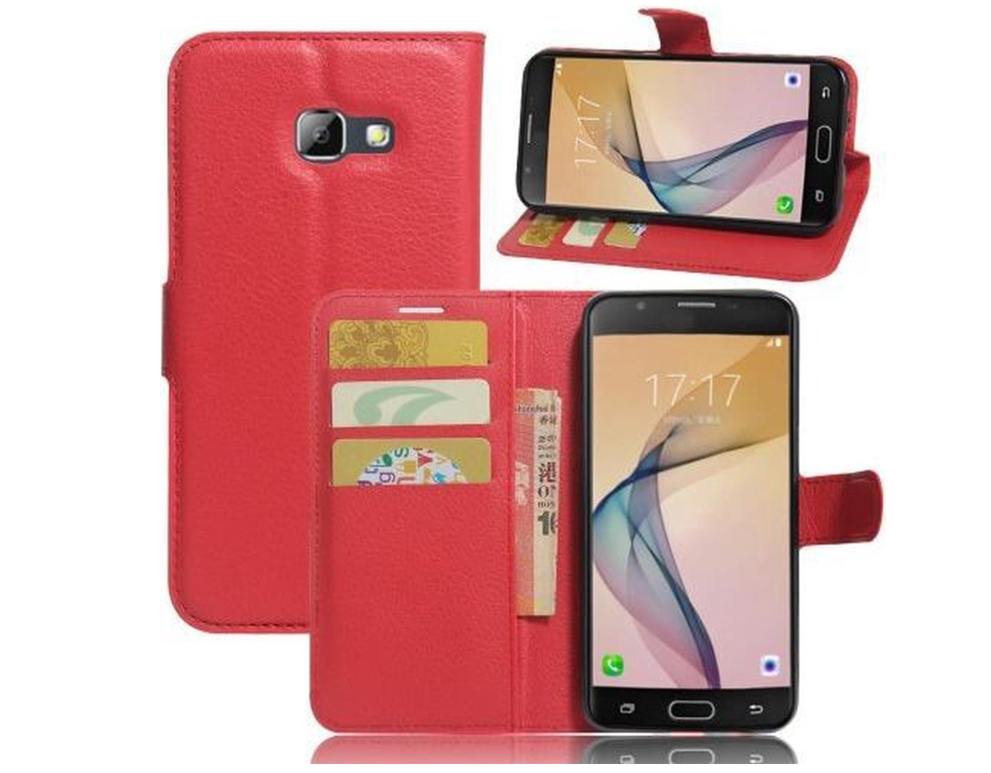 Hoesje geschikt voor Samsung Galaxy A5 2017 - Bookcase Rood - portemonnee hoesje