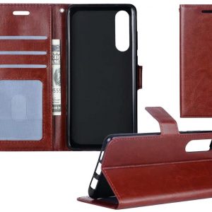 Hoesje geschikt voor Samsung Galaxy A50 - Bookcase Bruin - portemonnee hoesje