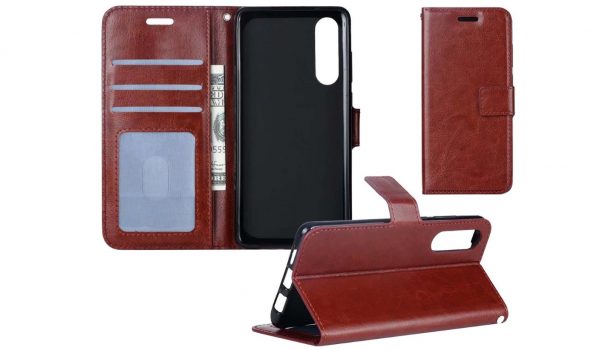 Hoesje geschikt voor Samsung Galaxy A50 - Bookcase Bruin - portemonnee hoesje