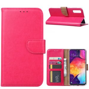 Hoesje geschikt voor Samsung Galaxy A50 - Bookcase Roze - portemonnee hoesje