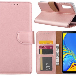 Hoesje geschikt voor Samsung Galaxy A7 2018 - Bookcase Rose Goud - portemonnee hoesje