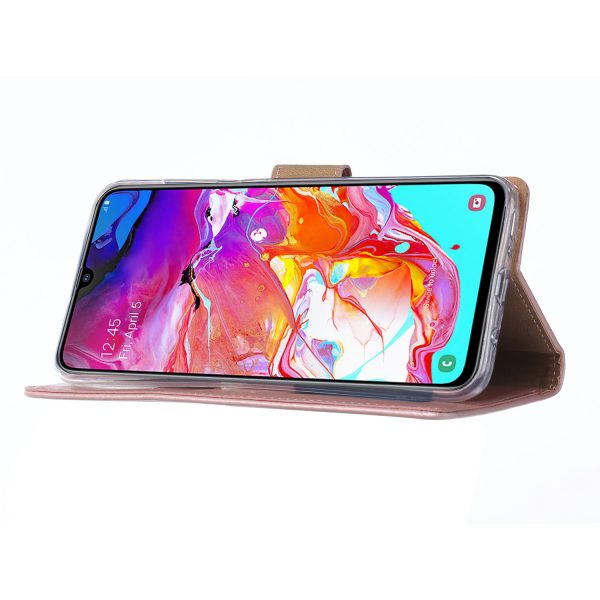 Hoesje geschikt voor Samsung Galaxy A70 / A70S - Bookcase Rose Goud- portemonee hoesje