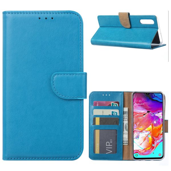 Hoesje geschikt voor Samsung Galaxy A70 / A70S - Bookcase Turquoise - portemonee hoesje