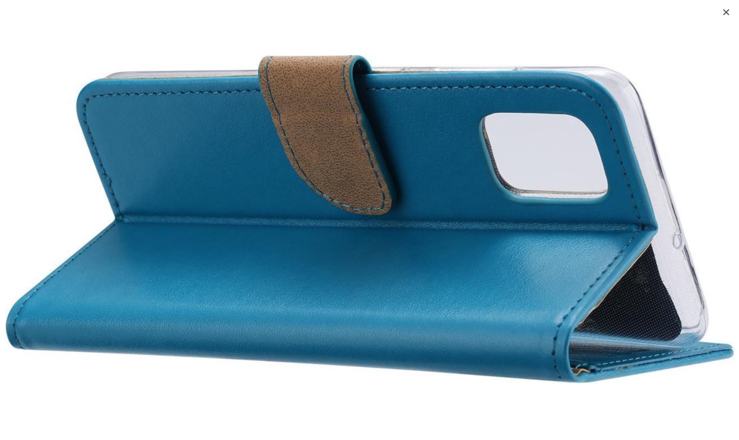 Hoesje geschikt voor Samsung Galaxy A71 - Bookcase Turquoise - portemonnee hoesje