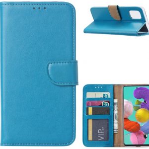 Hoesje geschikt voor Samsung Galaxy A71 - Bookcase Turquoise - portemonnee hoesje